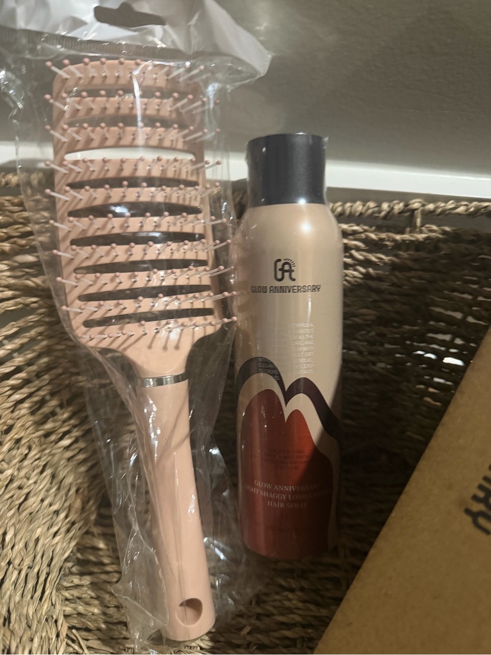 Pink Vent Hair Brush&Hair Spray Duo Gold Anniversary  Frm Sephora/Ulta